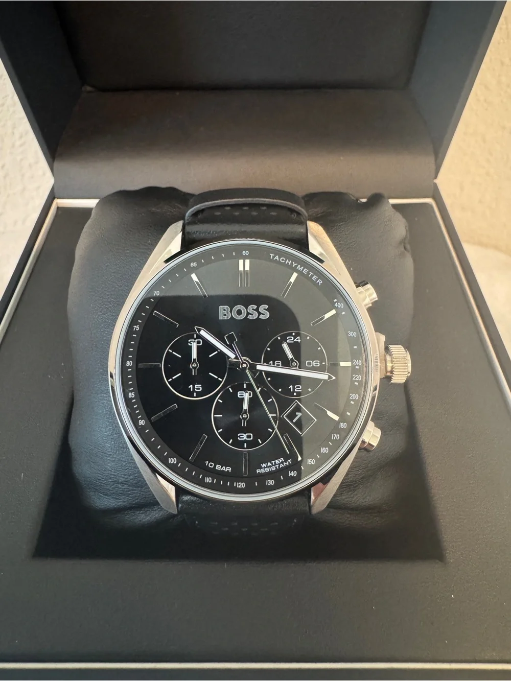 Boss Hugo Boss Black and Silver Men's Chronograph Watch